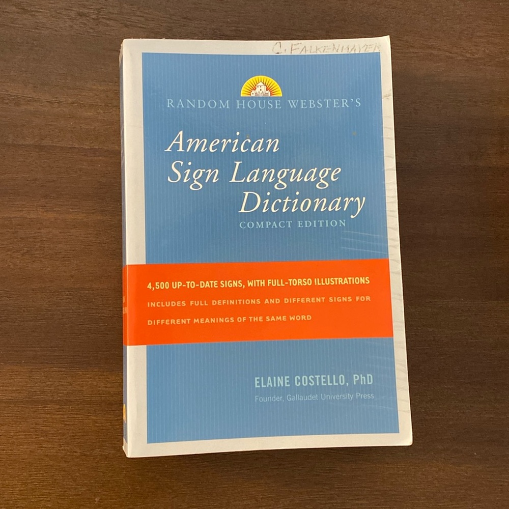 Random House Webster's American Sign Language Dictionary Compact Edition, 2008